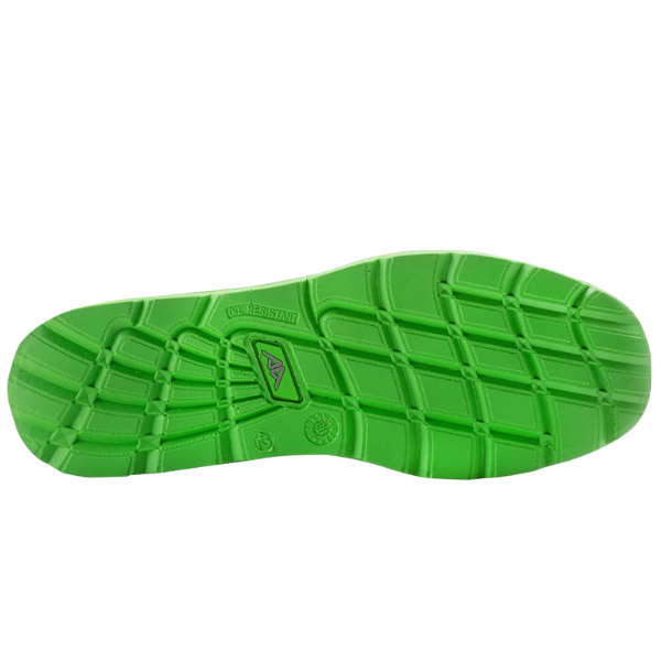 Sapato de Trabalho A-SPRINT Preto com Verde