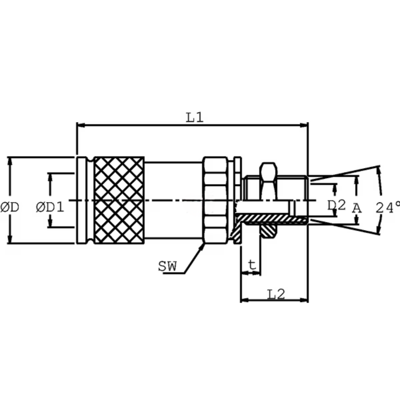 Acoplamento de desengate rápido fêmea - SKVF10N18
