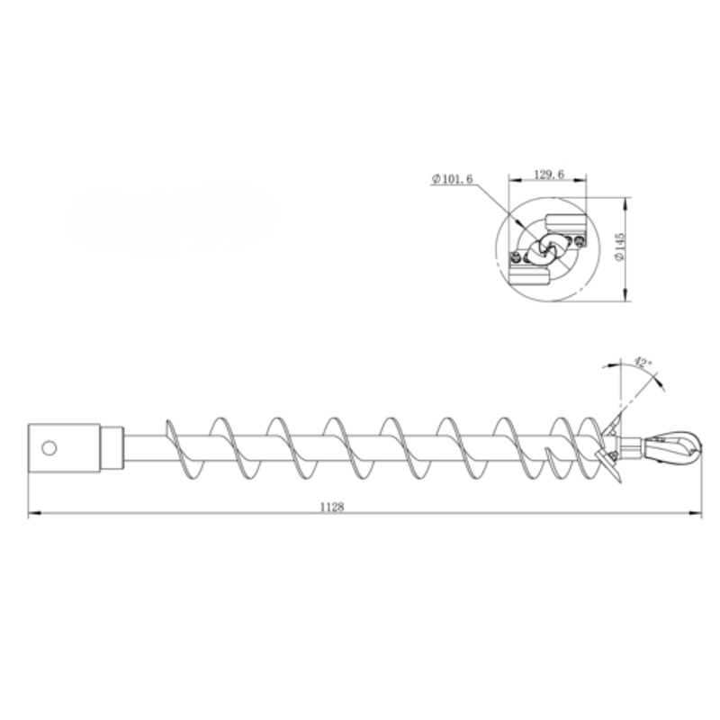 Broca ø 10 cm para perfuradora - ZHD 160