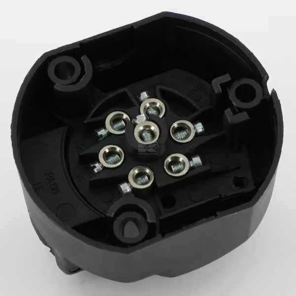 Tomada para ficha de reboque de plástico de 7 pinos