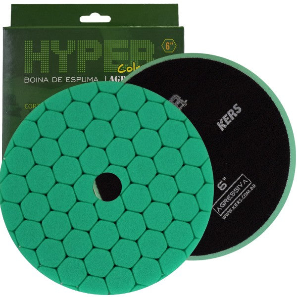 Boina de espuma Hyper 6" Agressiva - Verde - Corte