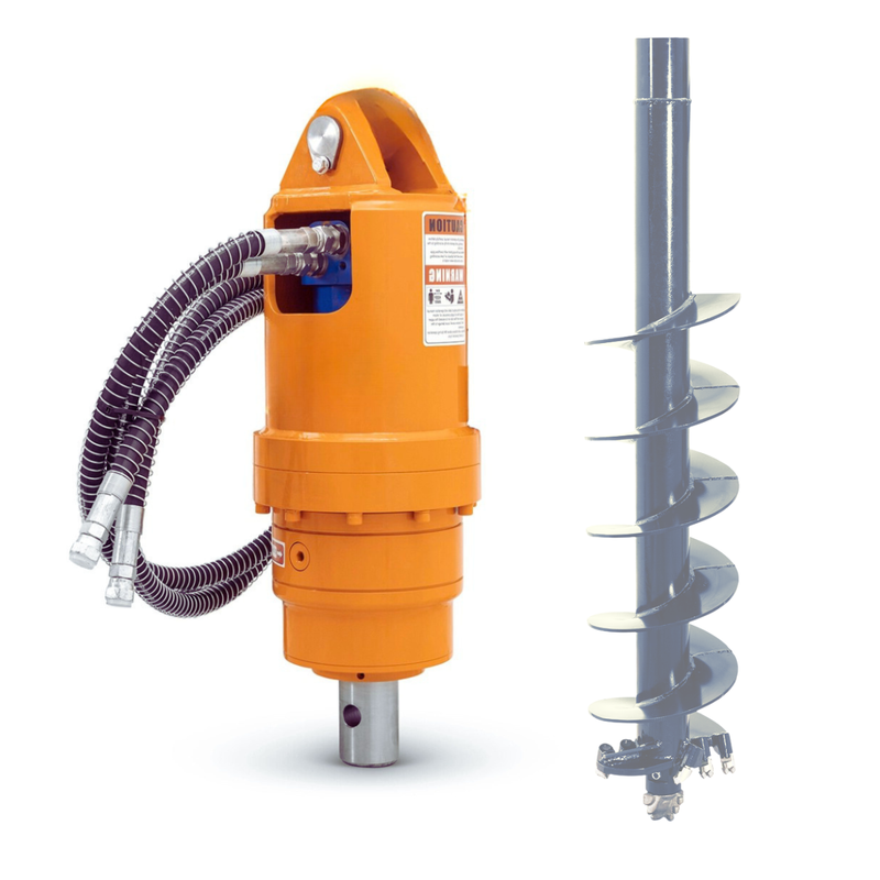 AUGER ZHD-305 Broca hidráulica para perfuração - Para miniescavadoras de 3-6Ton.