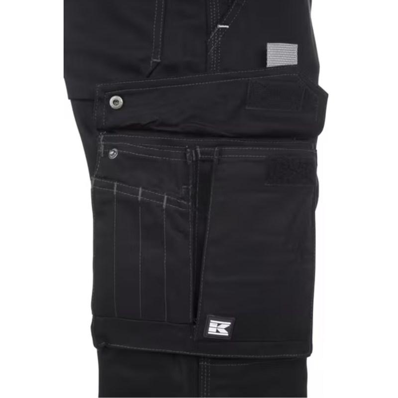 Calças de trabalho, unisexo, M, cint. 32-36cm, preto, Kramp Original