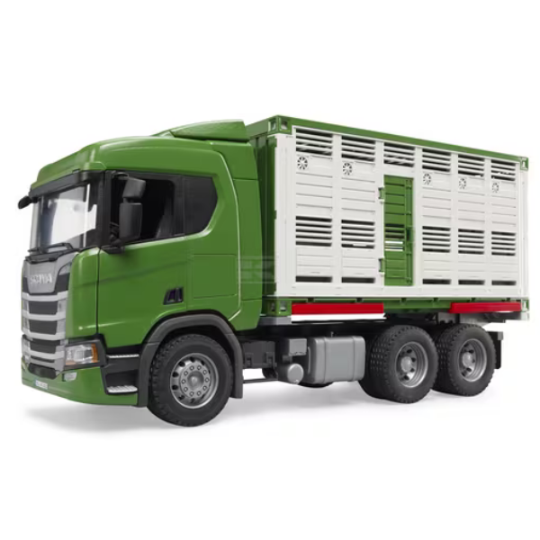 Bruder Tiertransporter Scania Serie R mit Kuh