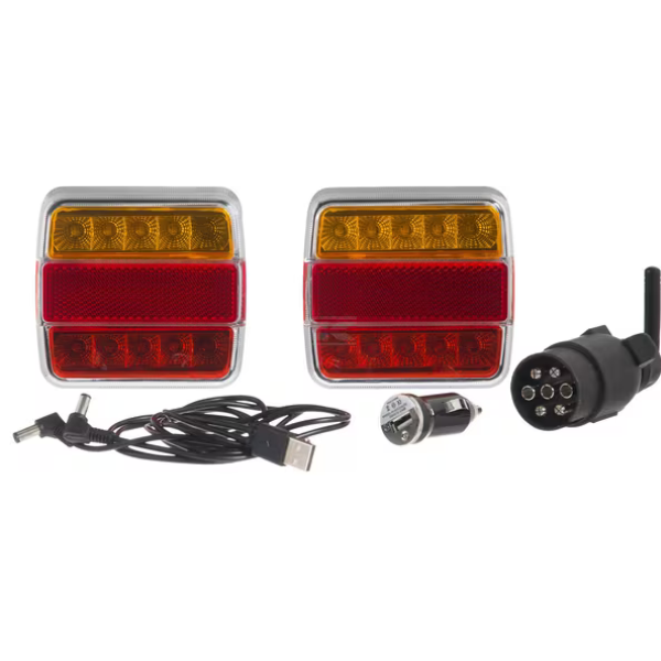 Conjunto de luzes sem fios LED 12V magnético 106x98x7