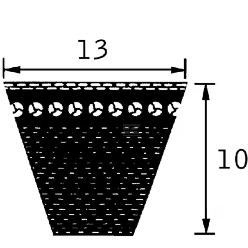Correia trapezoidal AVX 13x1225 Optibelt