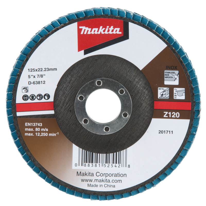 MAKITA DISCO LAMELADO CURVO 125 (Z120) METAL / D-63812