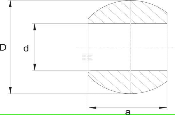 Esfera de acoplamento do braço inferior Ø28,4 x 56-45 mm