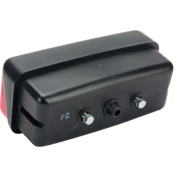 Farol traseiro retangular direito