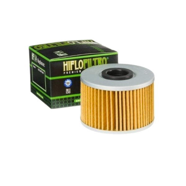 Filtro óleo Hiflofiltro HF114 para motas