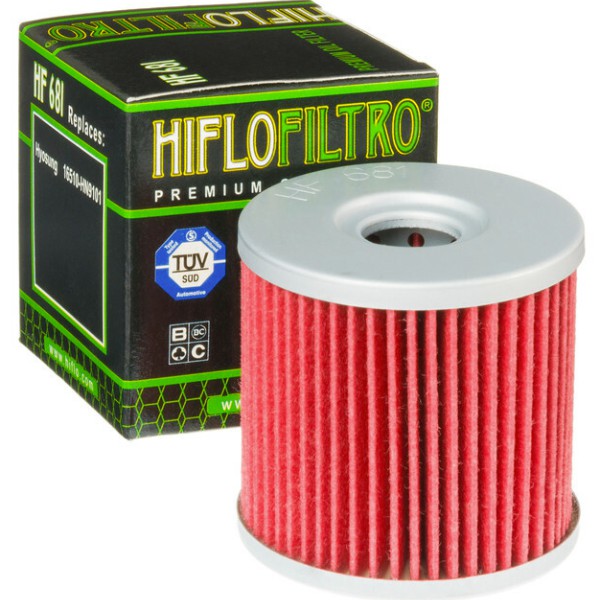 Filtro óleo Hiflofiltro HF681 para motas