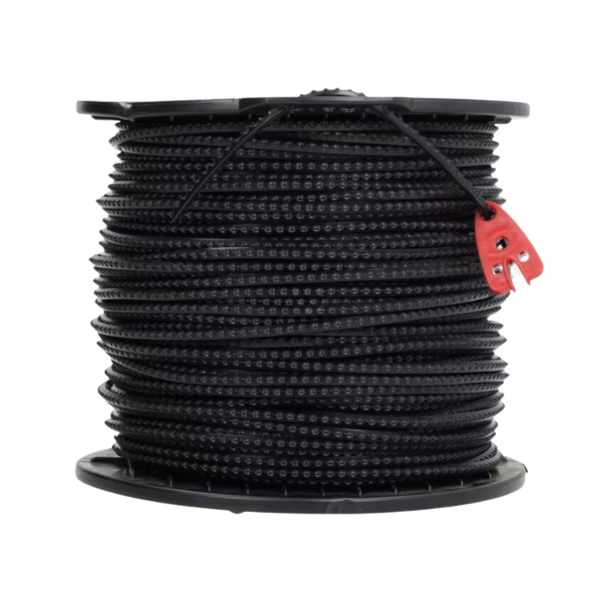 Nylon thread Ø 4 mm 110 m, square, Kramp black Nylsaw