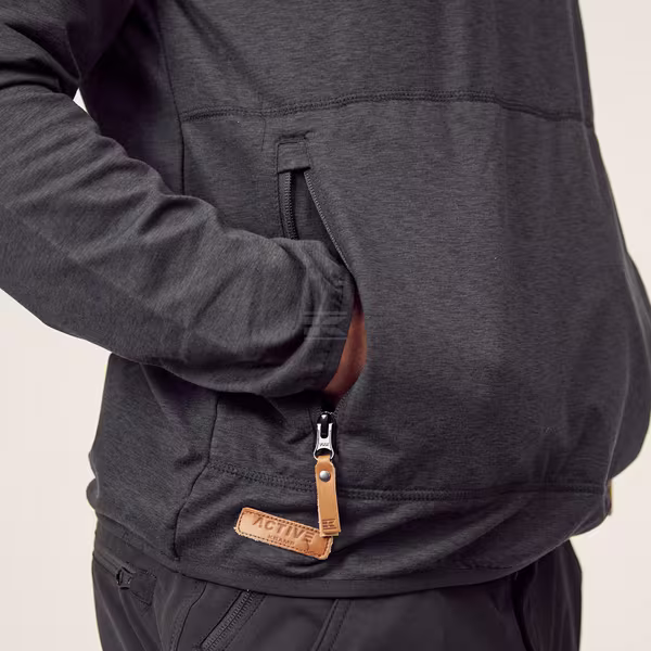 Forro polar gola alta cor antracite - M