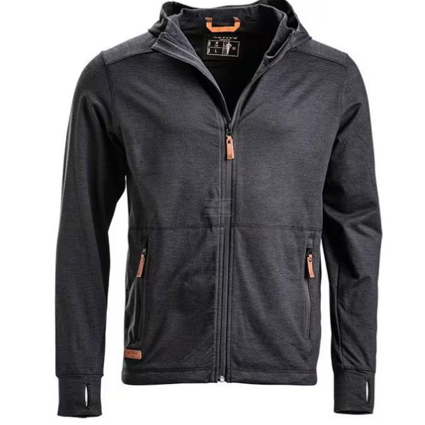 Forro polar para homem com fecho de correr e capuz - L