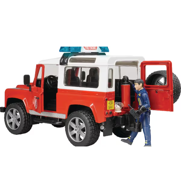 Jeep Land Rover dos Bombeiros todo o terreno + luz e som