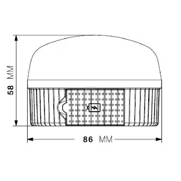 Luz de emergência V16 - 9V