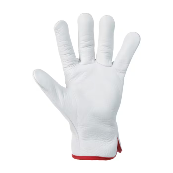 Luvas de trabalho em couro branco