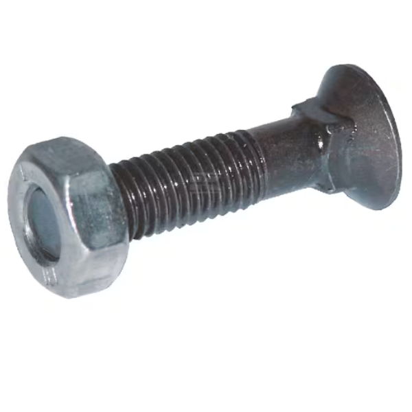Parafuso e porca de arado M12x60 10,9, cabeça de embeber redonda pescoço quadrado