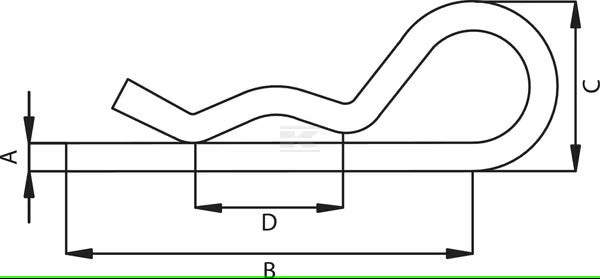 Pino R simples tipo beta 4,5 mm