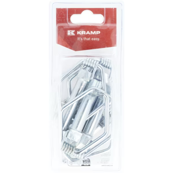 Pino de engate de segurança com anel, 15 mm x 55 mm