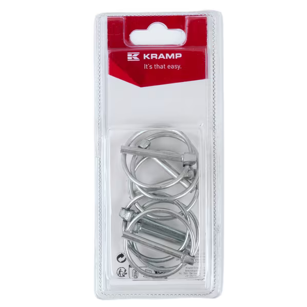 Pino de engate de segurança com anel, 4,5 mm x 36 mm