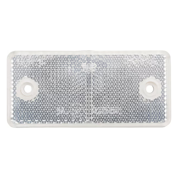 Refletor - Retangular Branco Para Parafusar