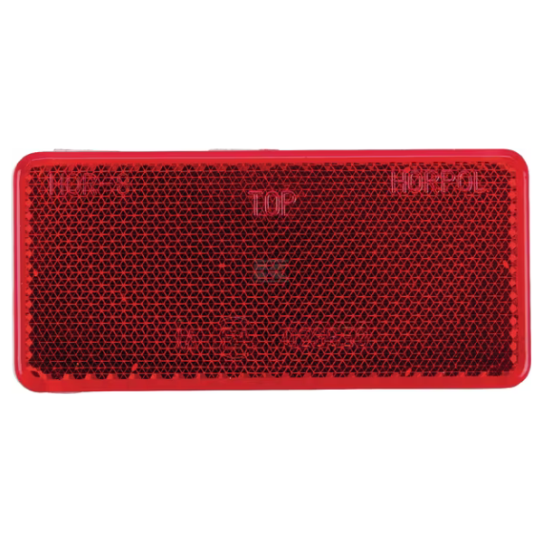 Refletor - Retangular Vermelho Autocolante