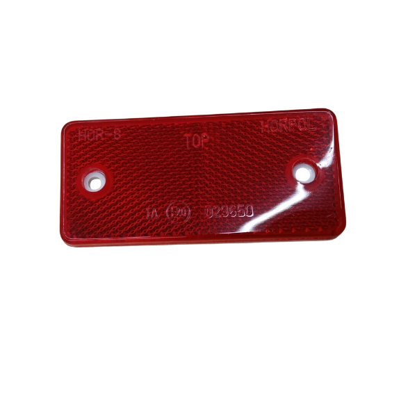 Refletor - Retangular Vermelho Para Parafusar