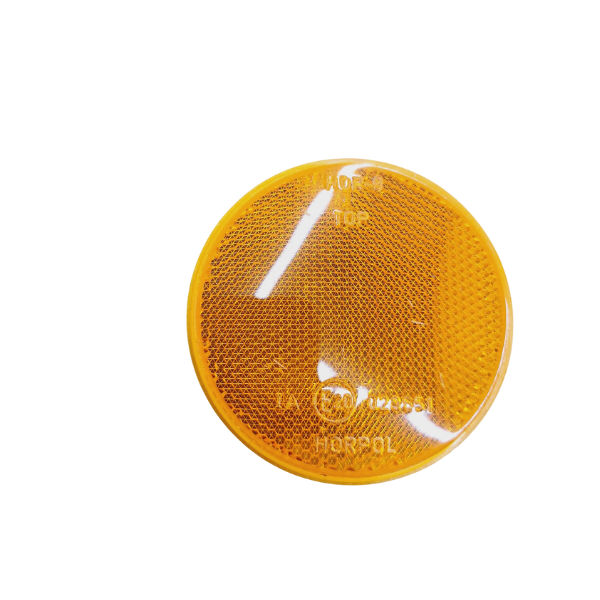 Refletor - Redondo Laranja Autocolante