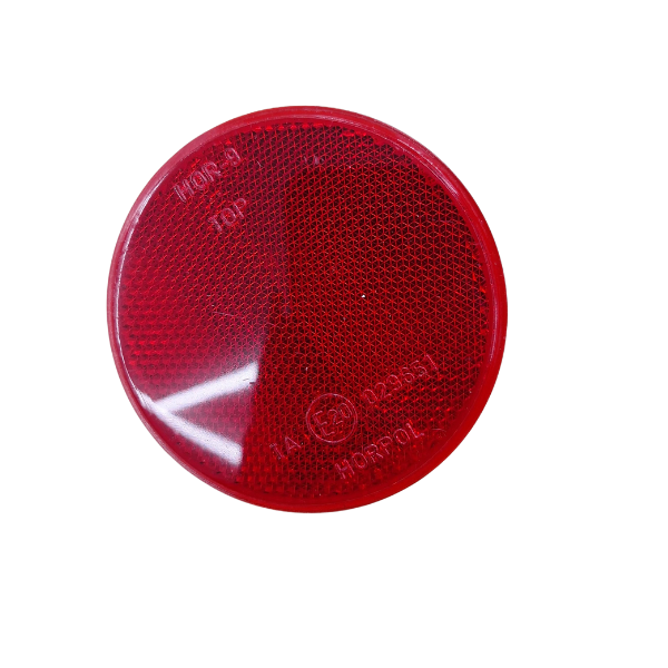 Refletor - Redondo Vermelho Autocolante