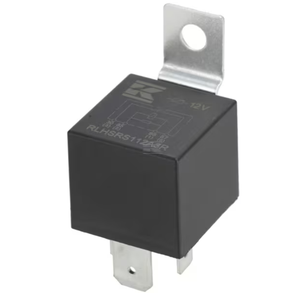 Relé de Potência 12 V, Normalmente Aberto 70A - com resistor e Suporte