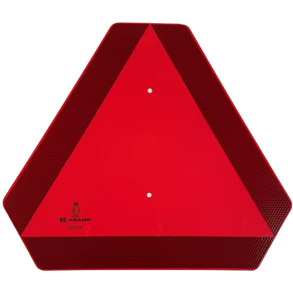 Sinal de aviso triangular em alumínio