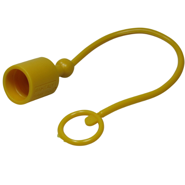 Tampa protetora contra poeira f. QRC macho BG3 amarela