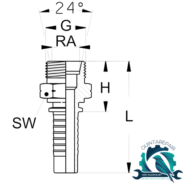 Terminal CEL 06 M12X1,5 DN 06 FITTING