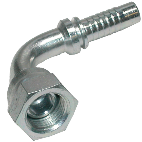 Terminal DKR 90° 1/2" DN 06 FITTING para tubo hidráulico
