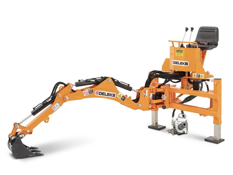 Retroescavadora com deslocamento lateral para tratores de 18-45cv - mod. DRS-1000-T