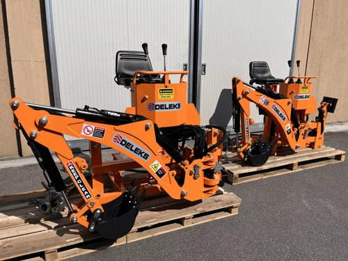 Retroescavadora com deslocamento lateral para tratores de 18-45cv - mod. DRS-1000-T