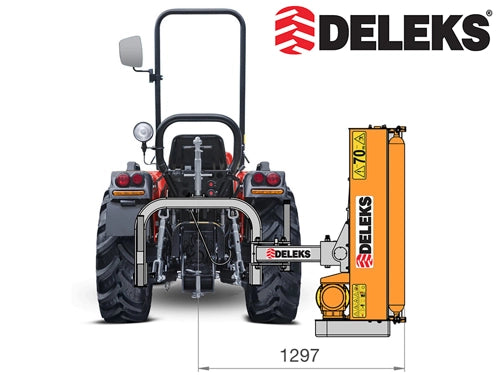 Triturador com braço hidráulico - Série leve - Para tratores de 20-55cv