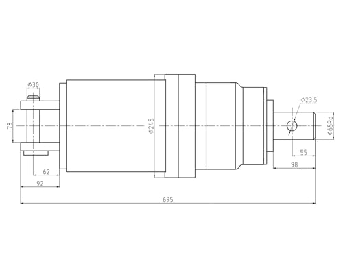 AUGER ZHD-305 Broca hidráulica para perfuração - Para miniescavadoras de 3-6Ton.