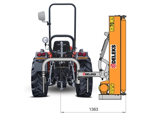 Triturador com braço hidráulico - Série leve - Para tratores de 20-55cv