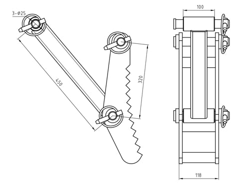 Garra mecánico para DRS-2000